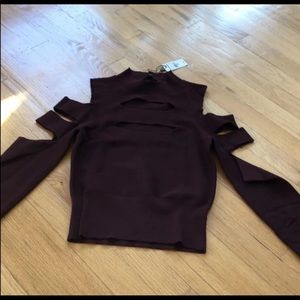 Express cut out shirt